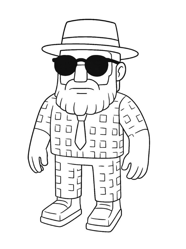 Fise de colorat cu Desenează Steal A Brainrot uşor