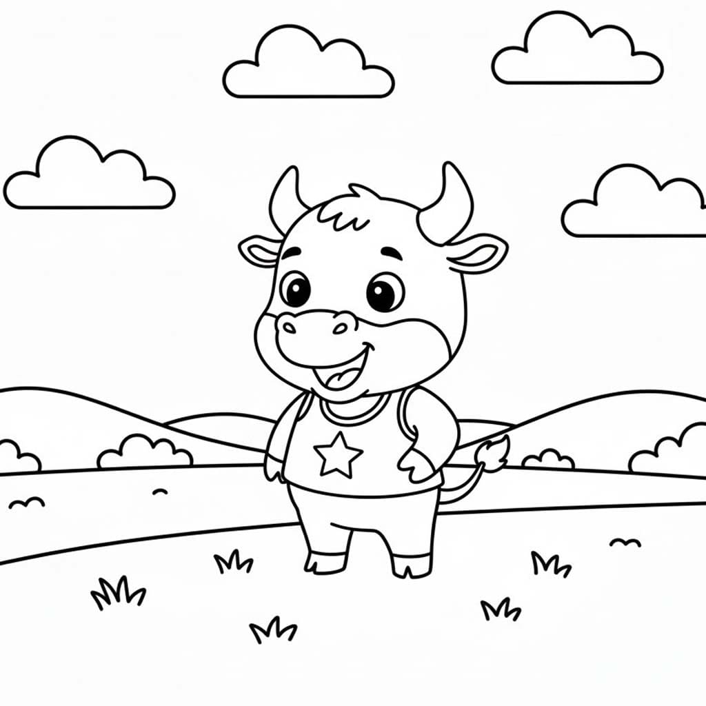 Fise de colorat cu Desenează Tauri gratuit