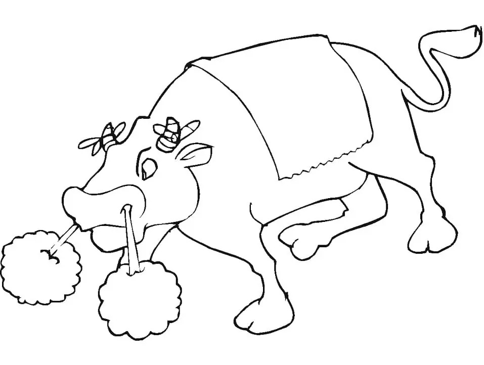 Fise de colorat cu Desenează Tauri imprimabil gratuit bazic