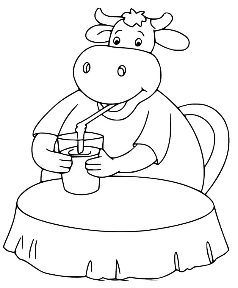 Fise de colorat cu Desenează Tauri simplu la copii