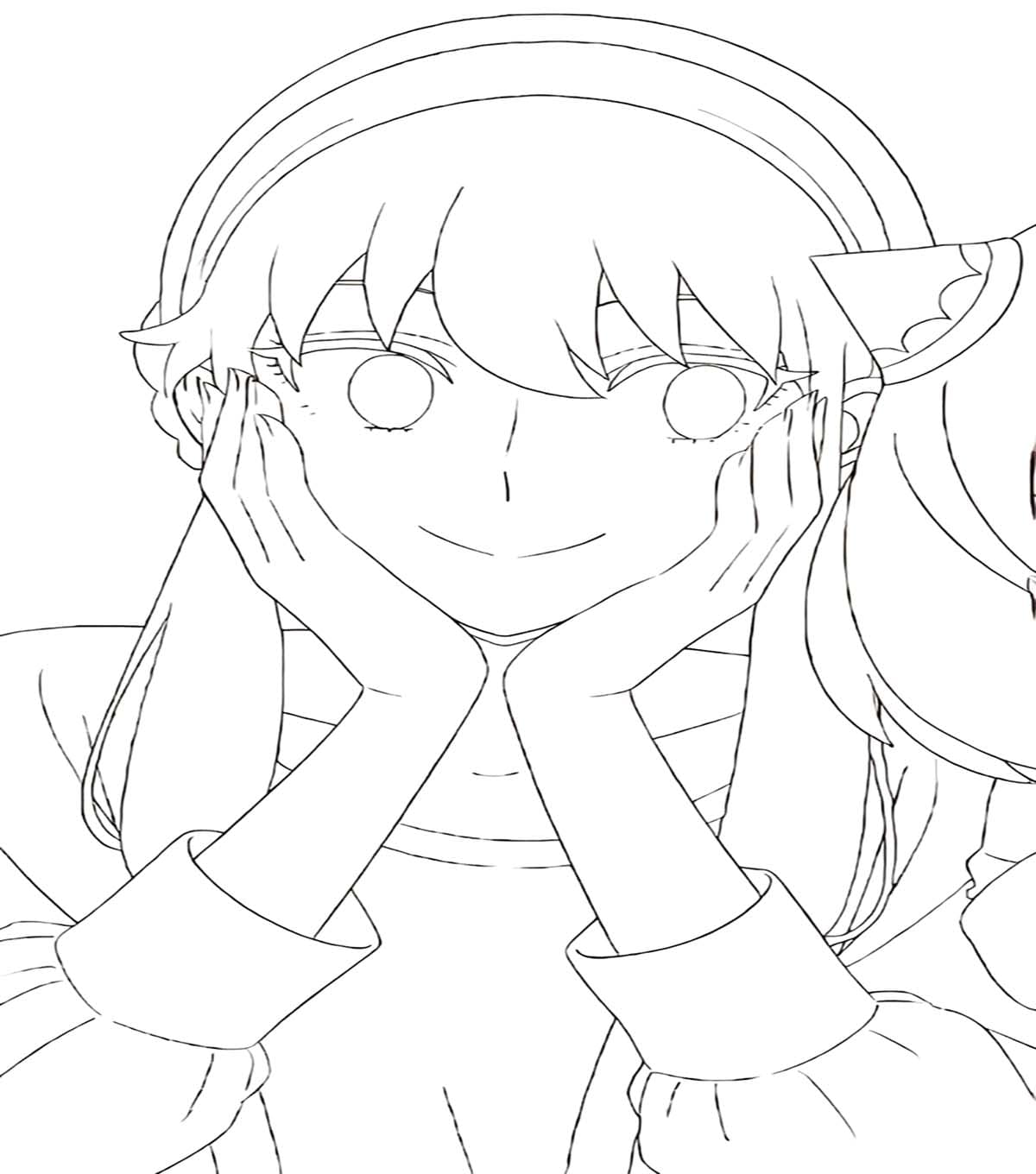 Fise de colorat cu Desenează Yor Forger