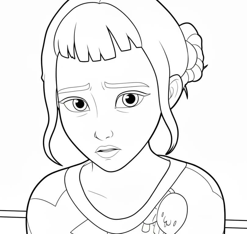 Fise de colorat cu Desenează Zoey gratuit pentru copii