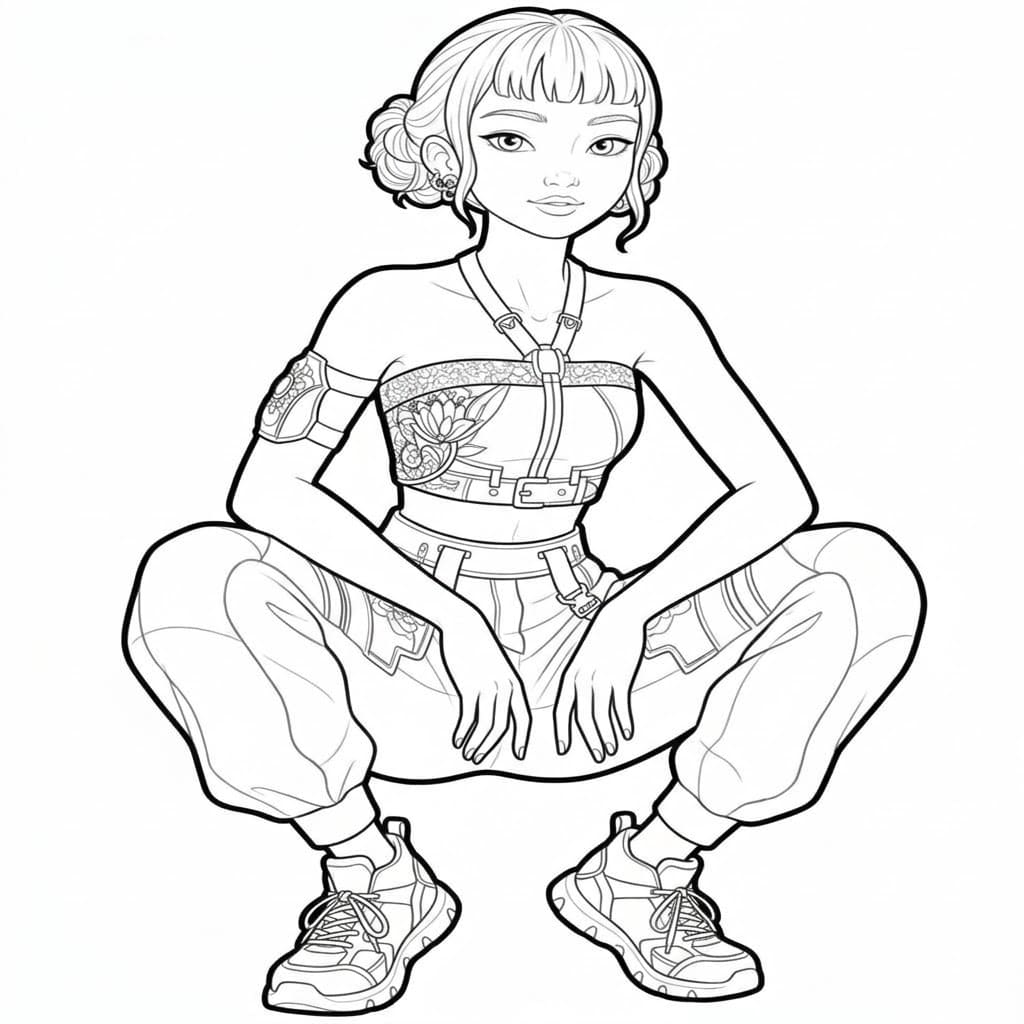 Fise de colorat cu Desenează Zoey gratuit