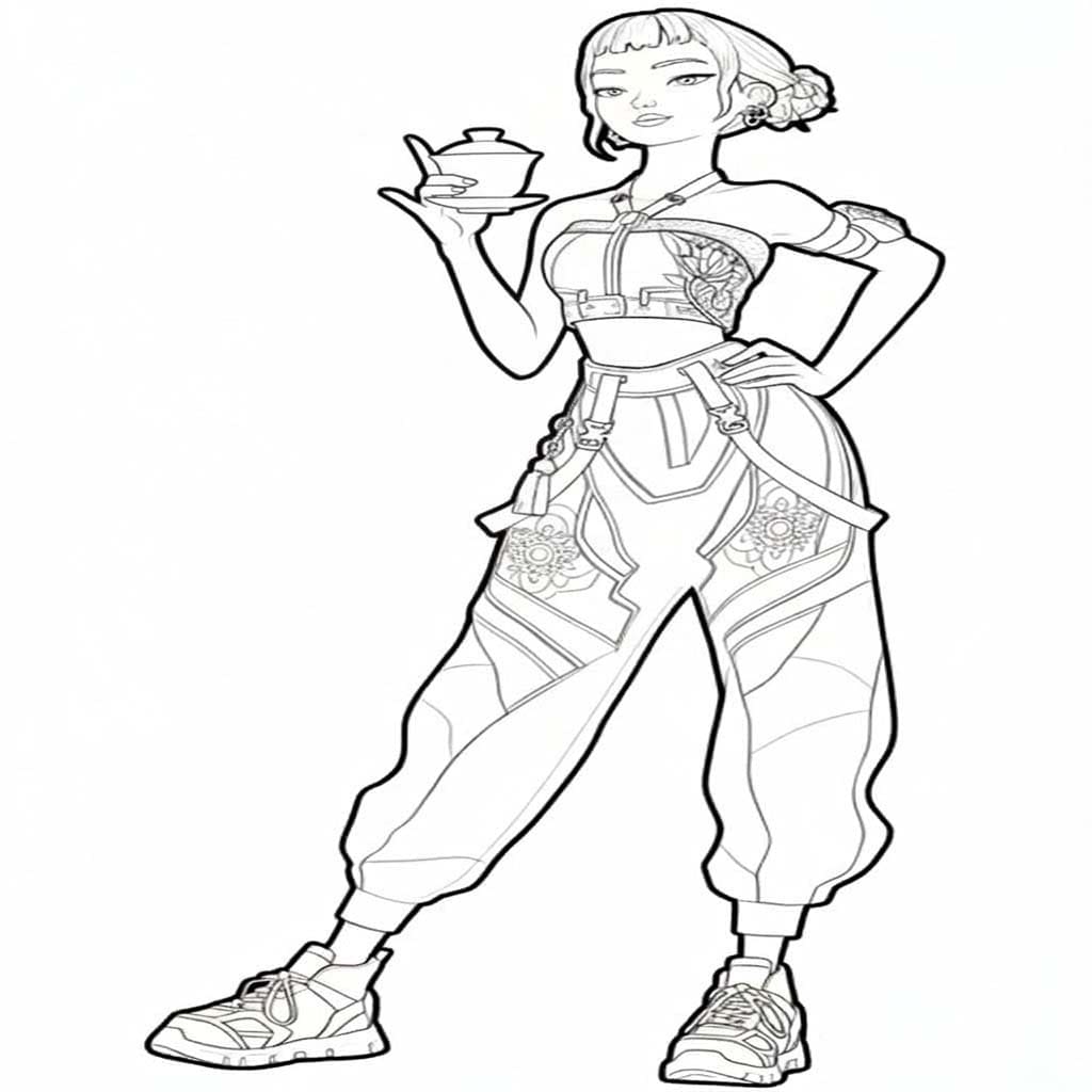 Fise de colorat cu Desenează Zoey imprimabil gratuit