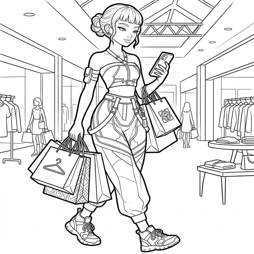 Fise de colorat cu Desenează Zoey imprimabil