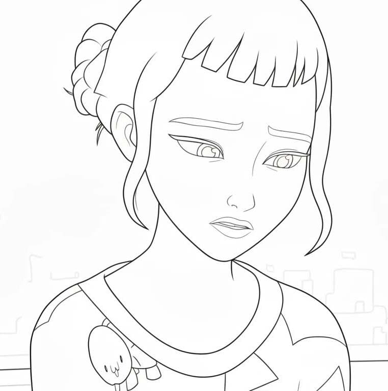 Fise de colorat cu Desenează Zoey pentru copii