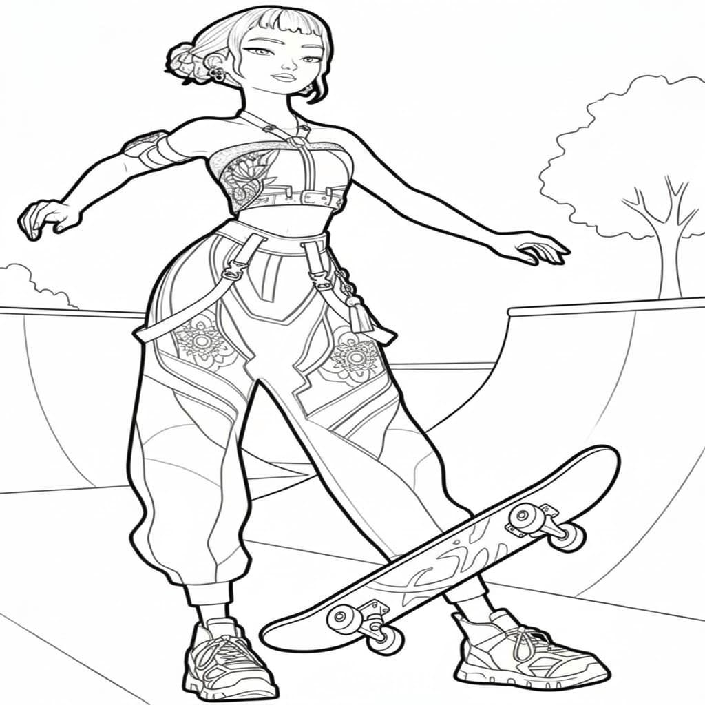 Fise de colorat cu Desenează Zoey