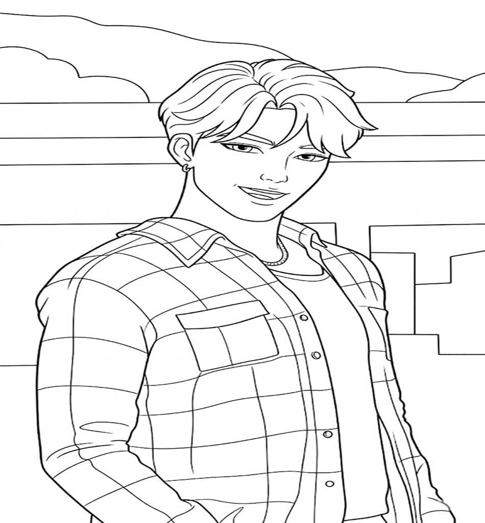 Fise de colorat cu Jinu gratuit