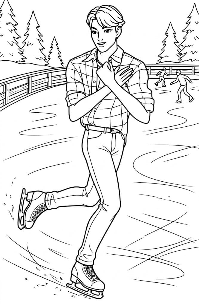 Fise de colorat cu Jinu imprimabil bazic