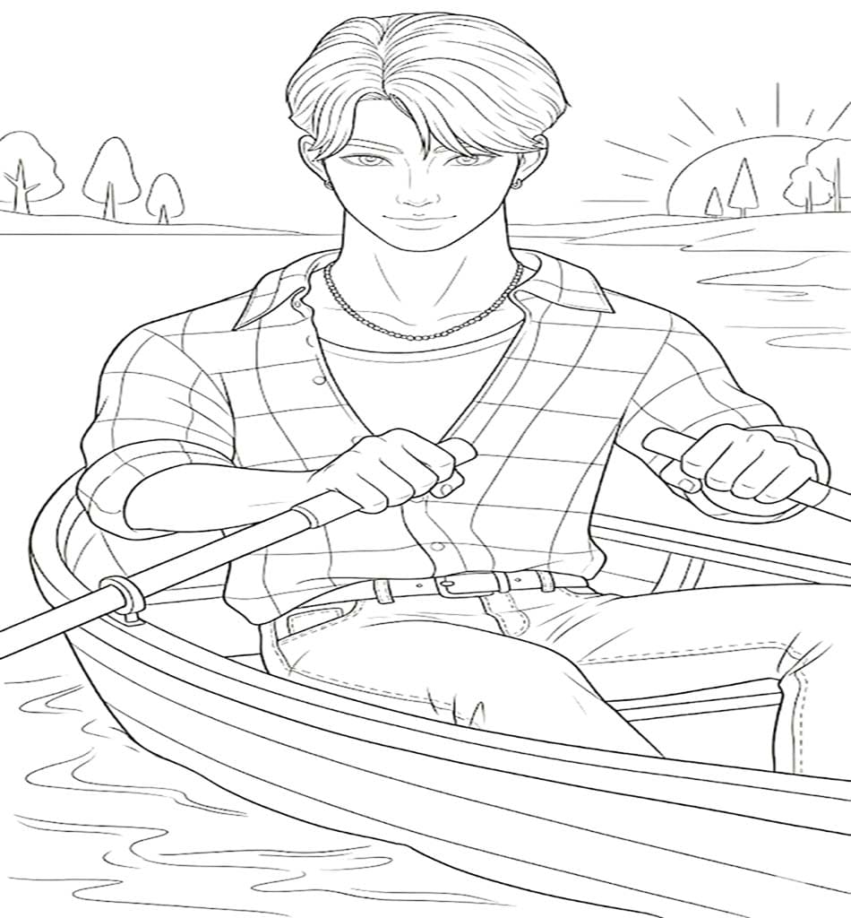 Fise de colorat cu Jinu imprimabil gratuit pentru copii