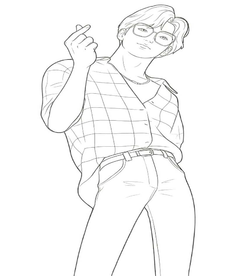 Fise de colorat cu Jinu imprimabil gratuit