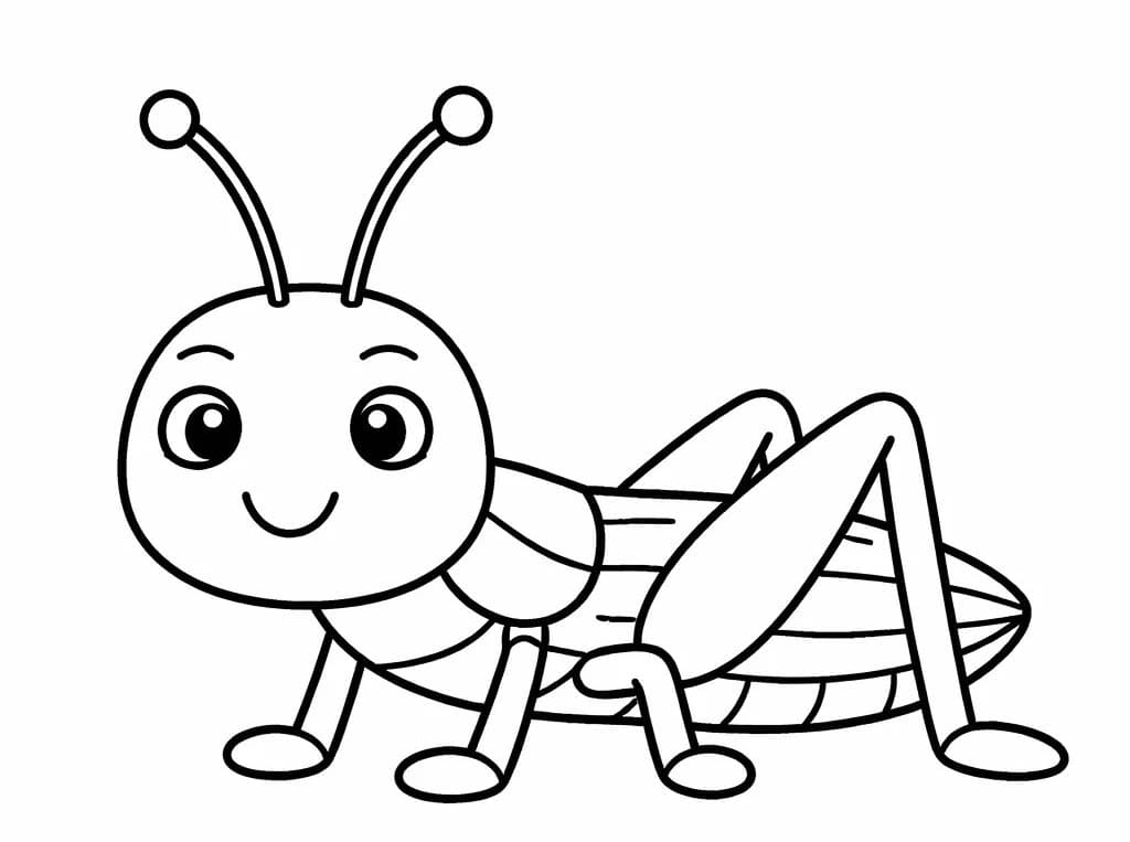 Planse de colorat cu Lăcustă