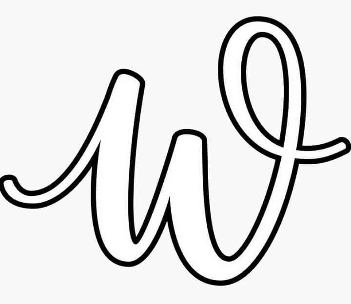 Fise de colorat cu Litera W gratuit