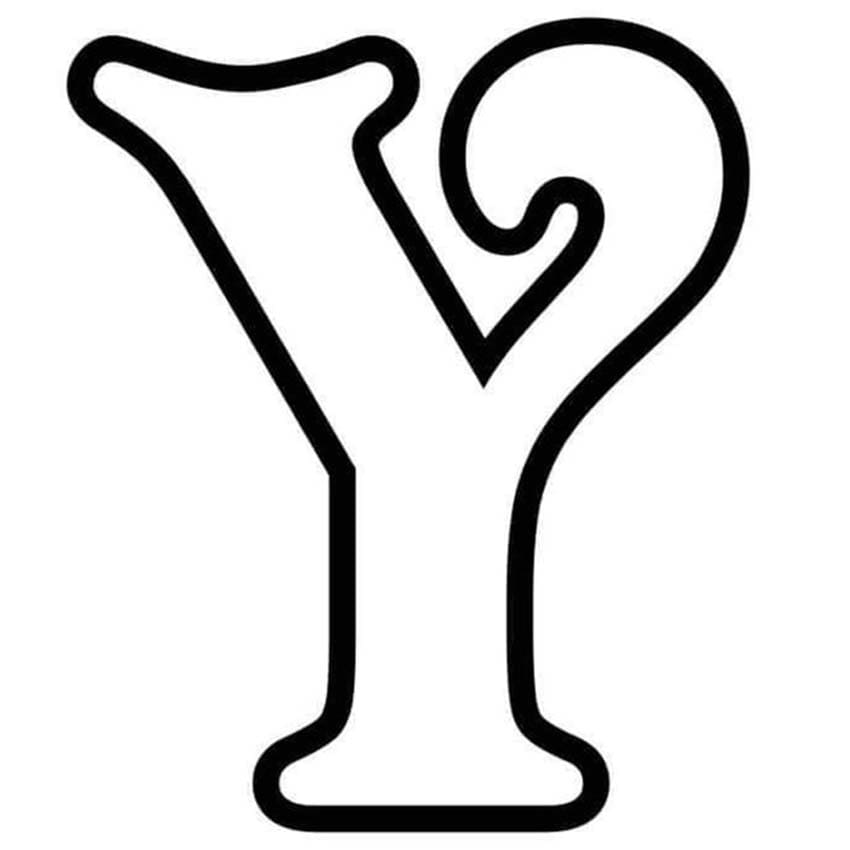 Fise de Colorat cu Litera Y imprimabil gratuit
