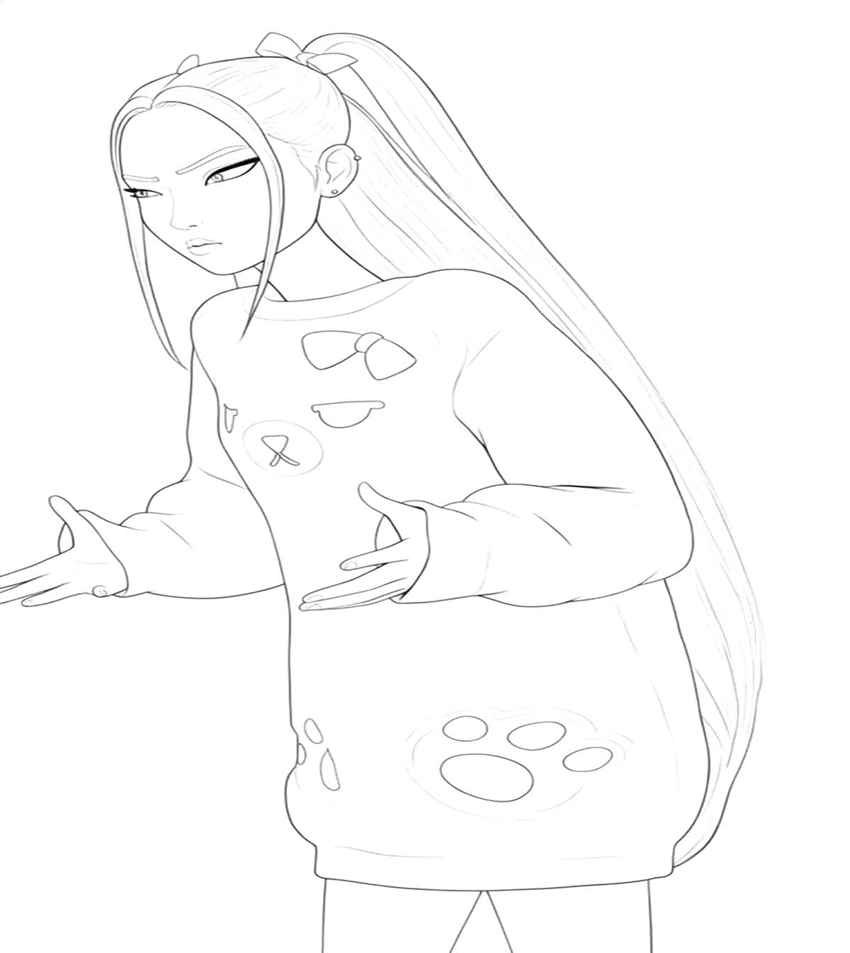 Fise de colorat cu Mira imprimabil gratuit bazic