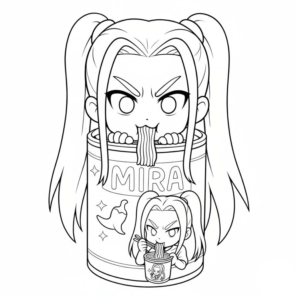 Fise de colorat cu Mira imprimabil gratuit uşor