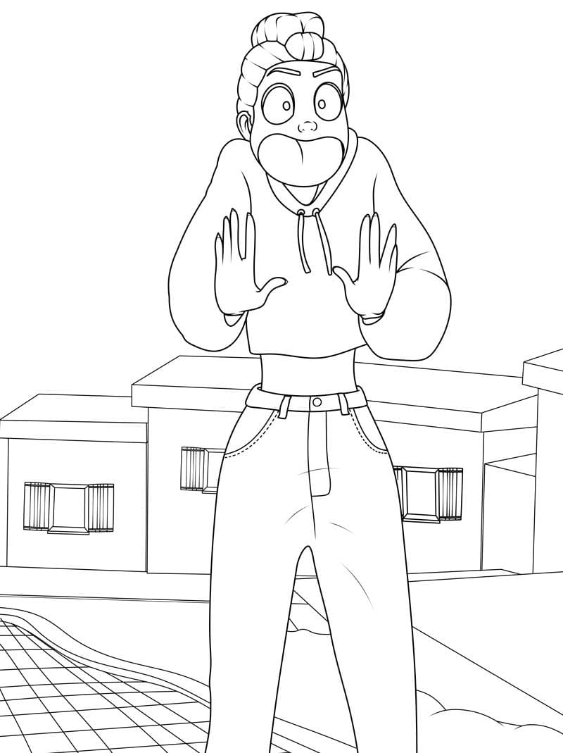 Fise de colorat cu Rumi imprimabil gratuit bazic