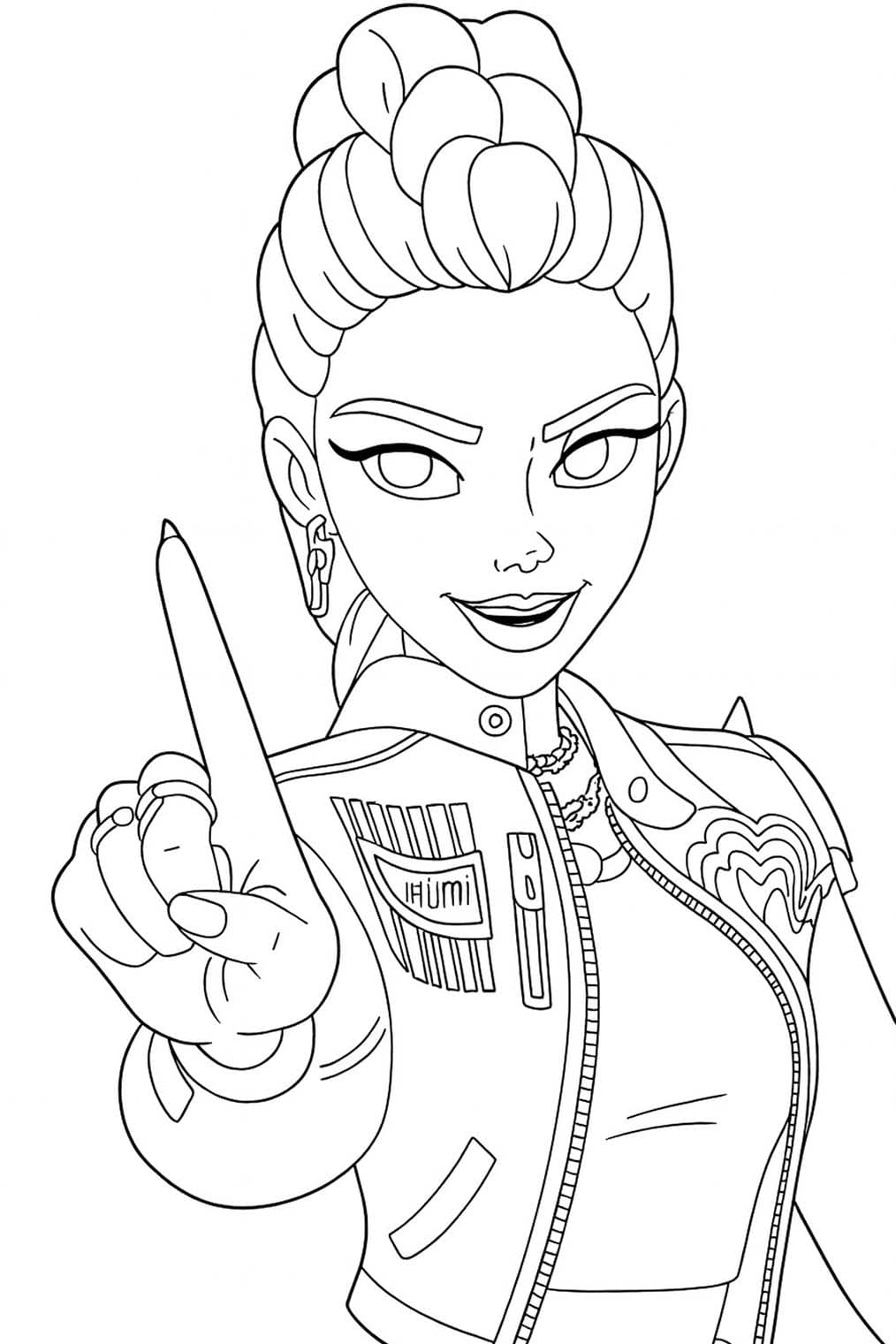 Fise de colorat cu Rumi imprimabil gratuit simplu