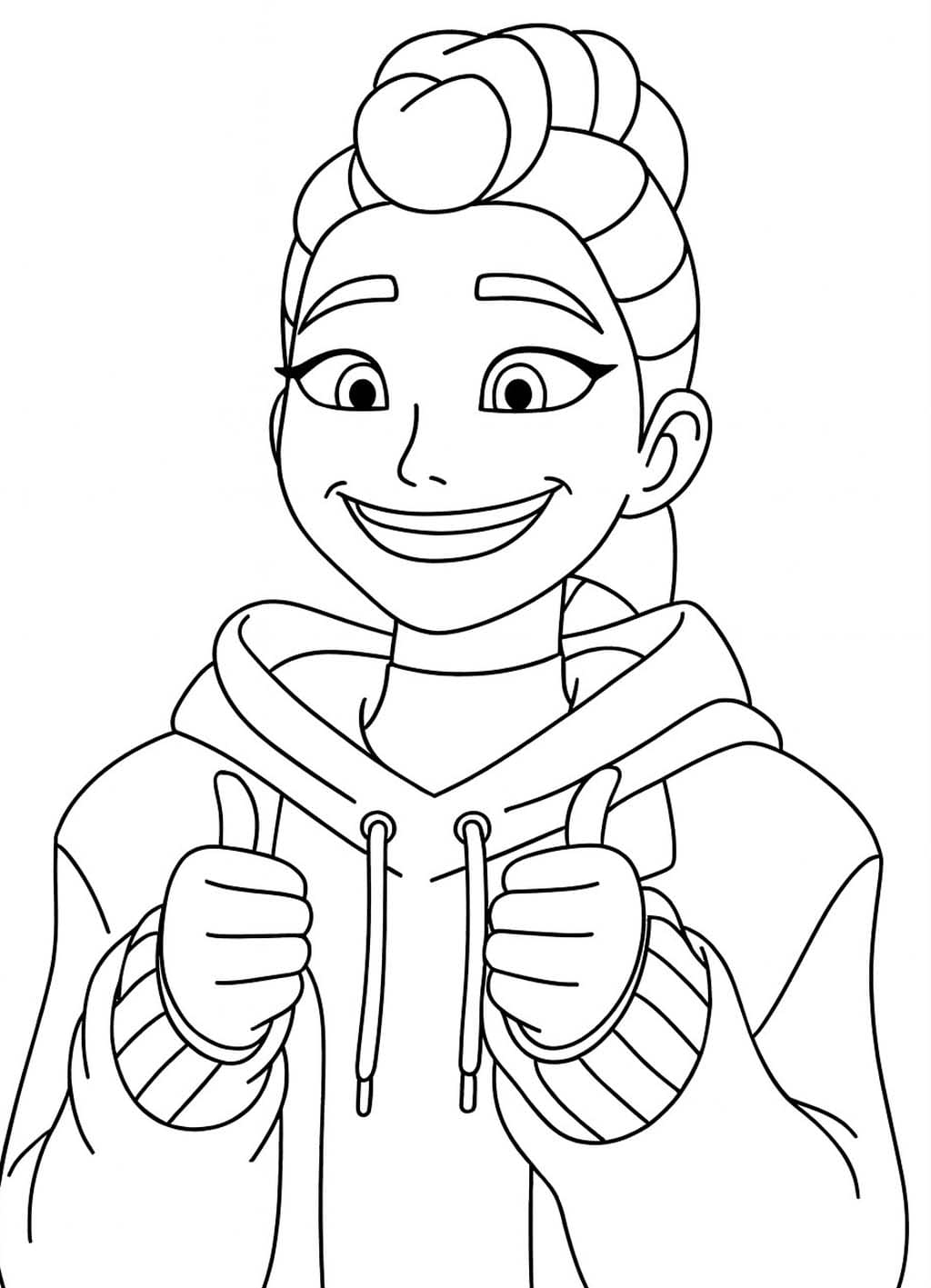 Fise de colorat cu Rumi imprimabil simplu