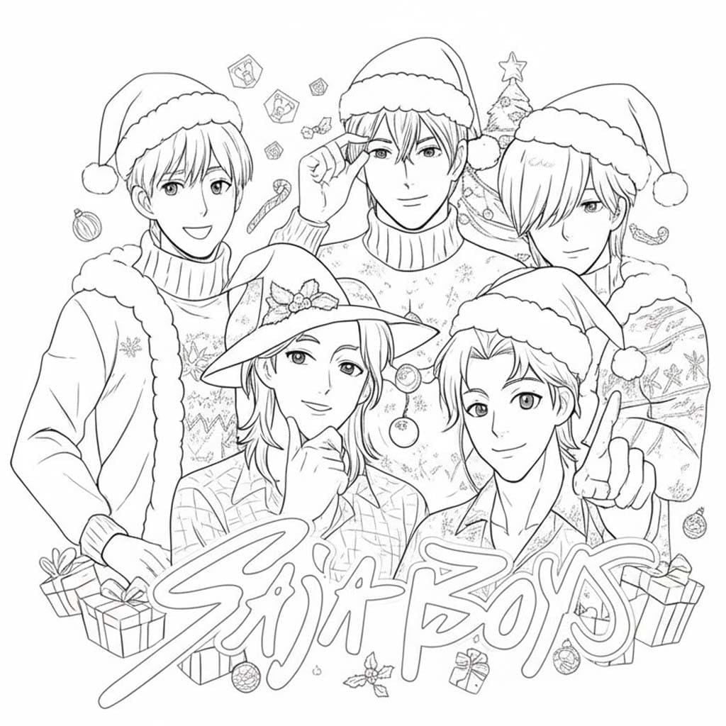 Fise de colorat cu Saja Boy gratuit pentru copii