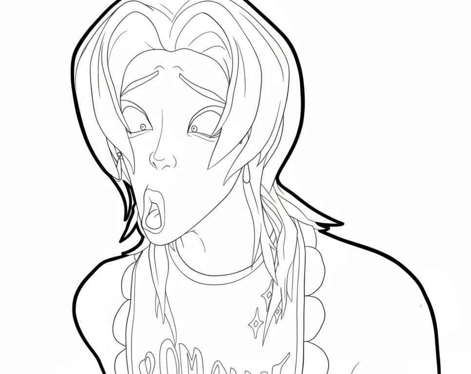 Fise de colorat cu Saja Boy gratuit uşor