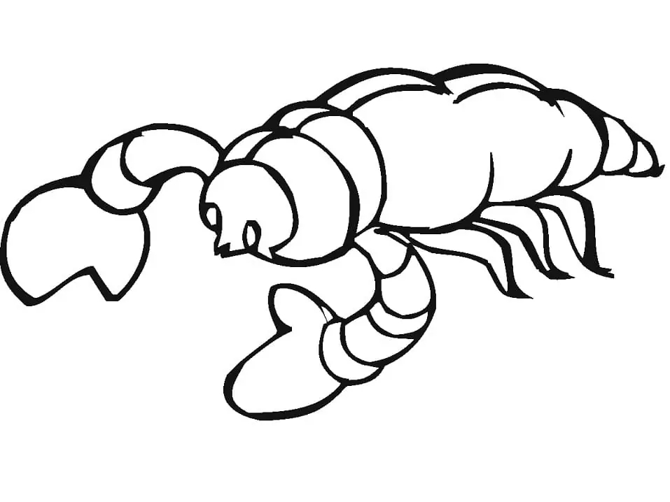 Fise de colorat cu Scorpion imprimabil uşor