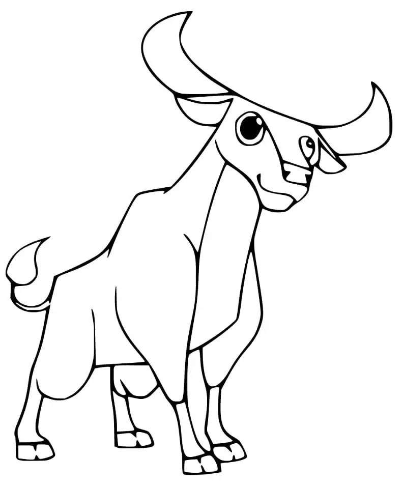 Fise de colorat cu Tauri gratuit bazic