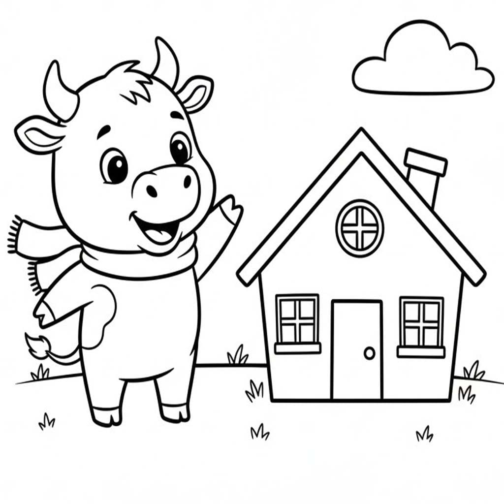 Fise de colorat cu Tauri imprimabil bazic