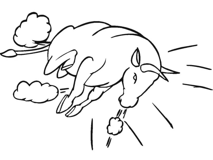 Fise de colorat cu Tauri imprimabil pentru copii