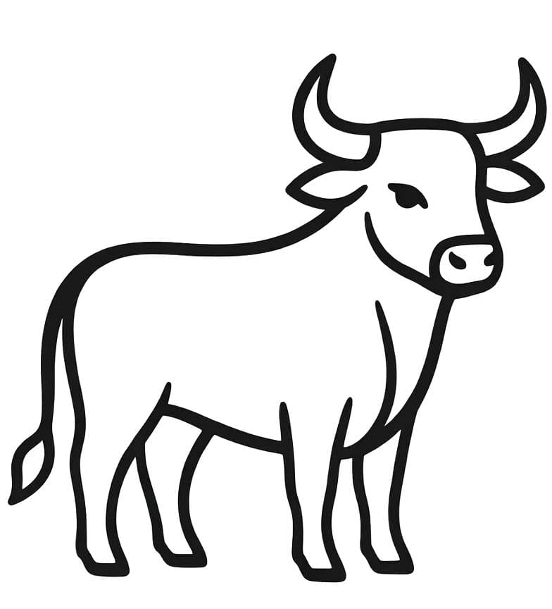 Fise de colorat cu Tauri imprimabil uşor