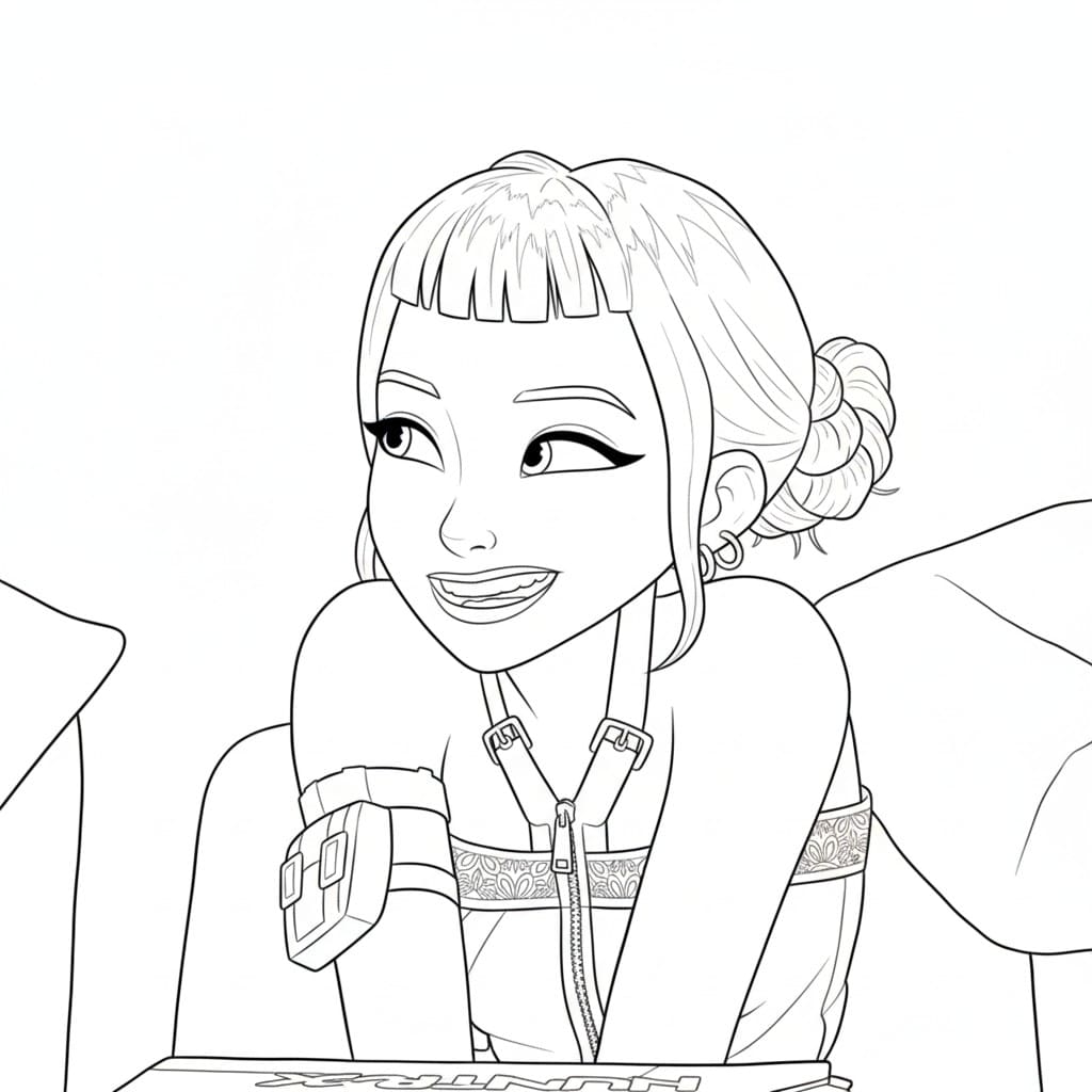 Fise de colorat cu Zoey gratuit bazic