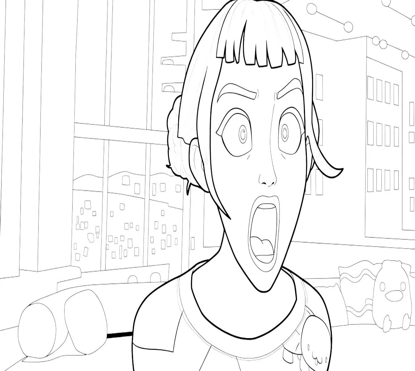 Fise de colorat cu Zoey gratuit pentru copii