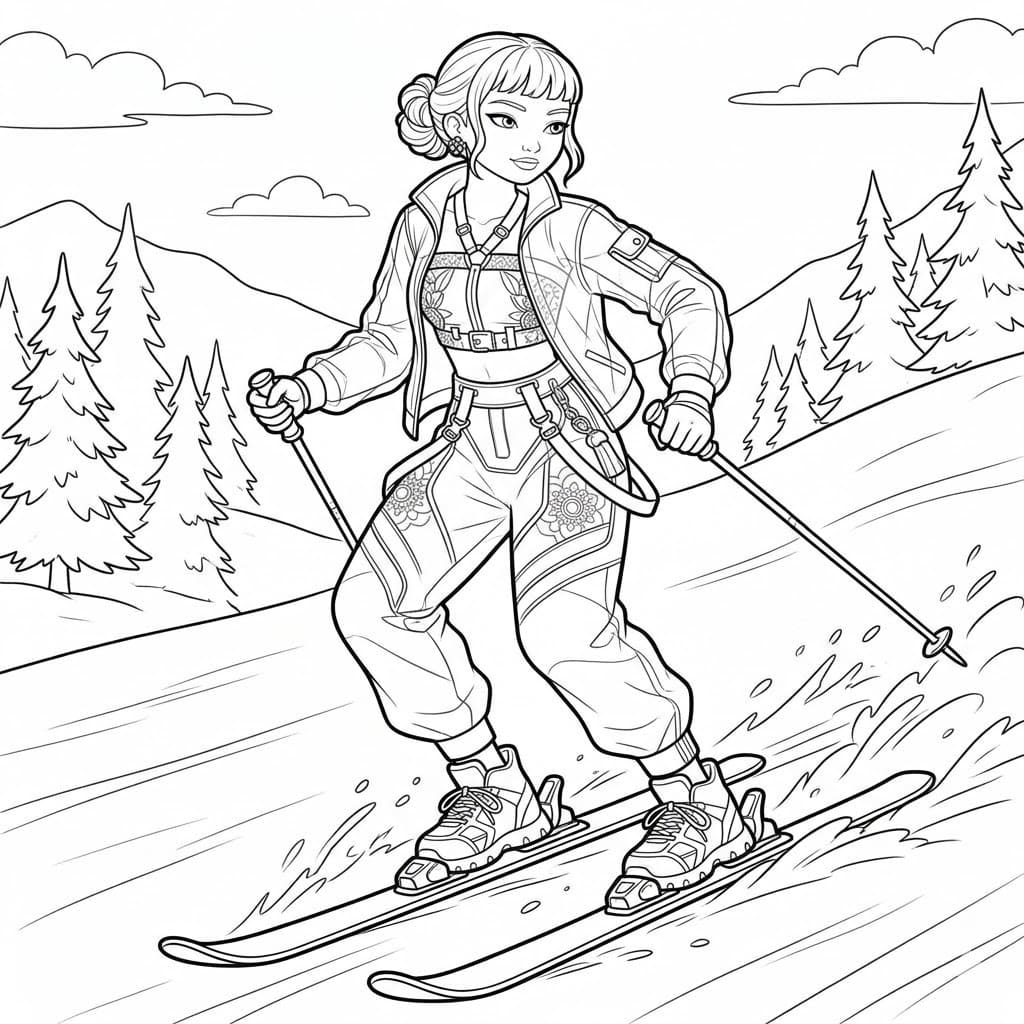 Fise de colorat cu Zoey gratuit