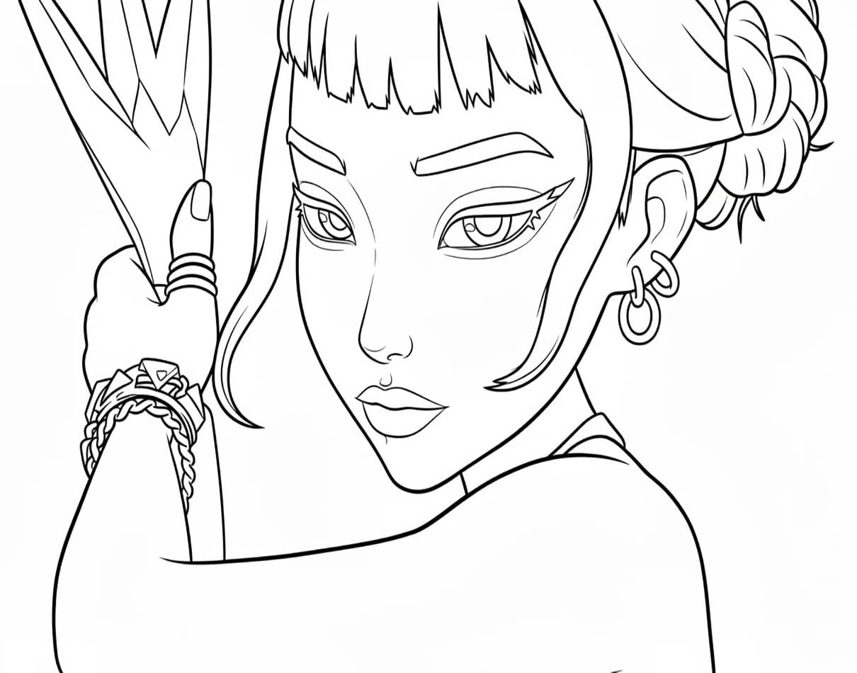 Fise de colorat cu Zoey pentru copii