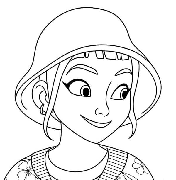 Fise de colorat cu Zoey uşor la copii