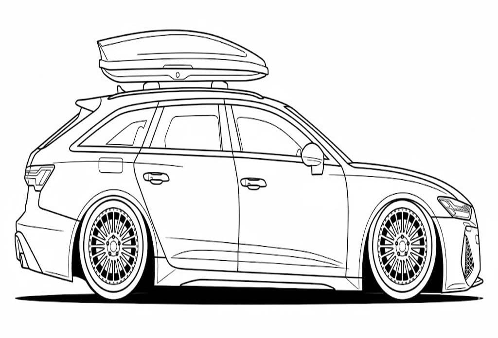 Fise de colorat cu Audi gratuit uşor