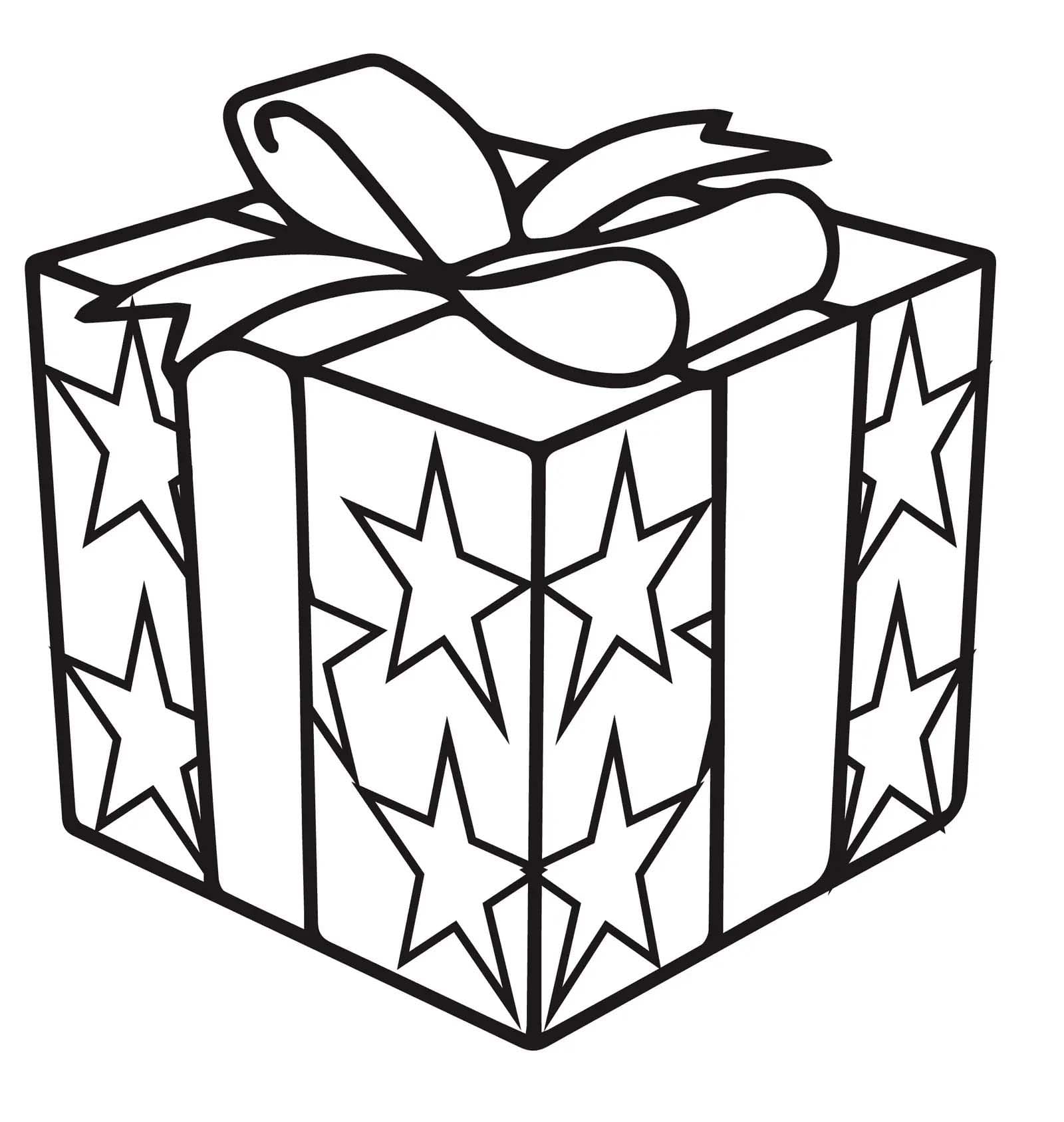 Fise de colorat cu Cadouri uşor la copii