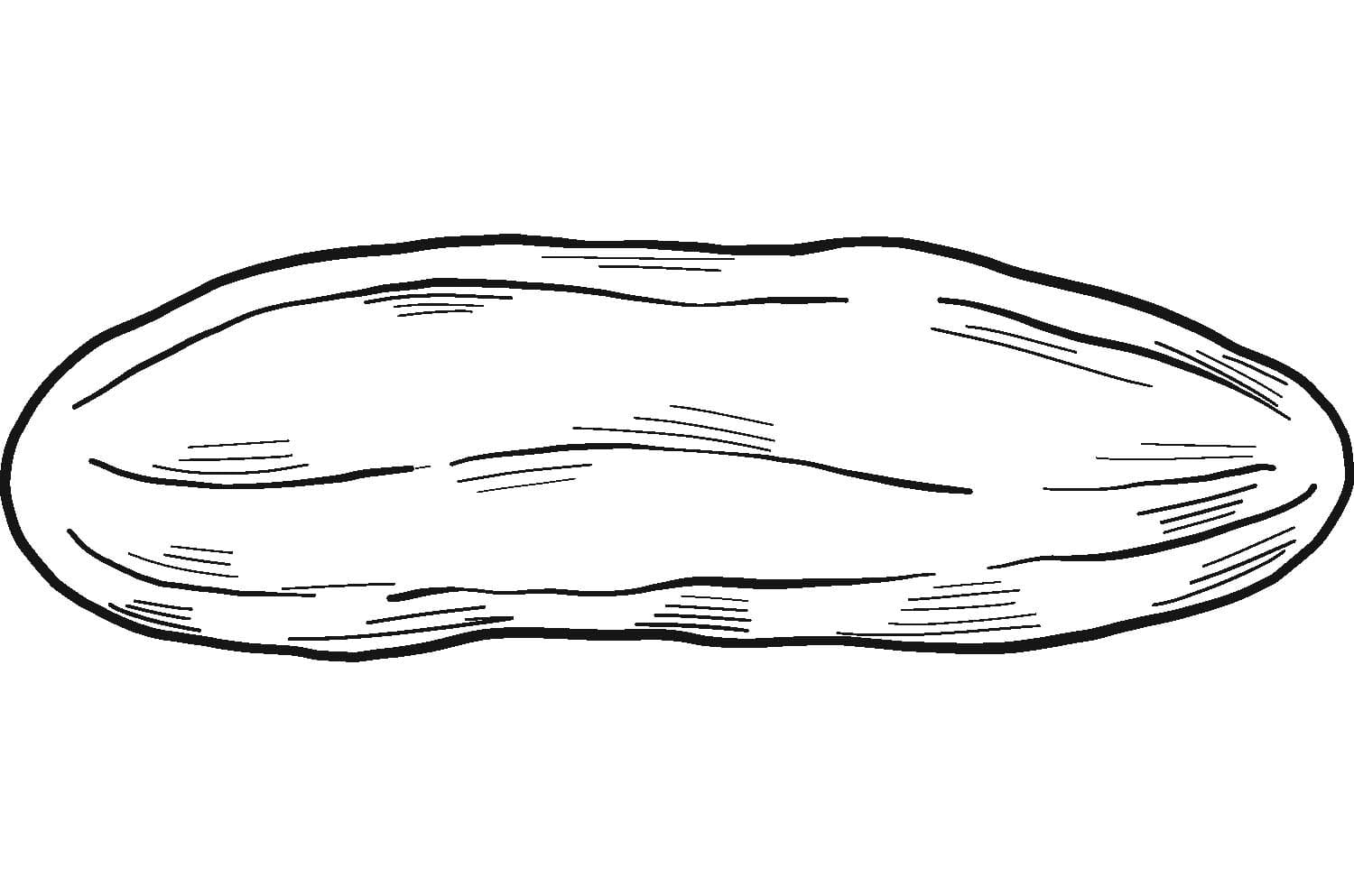 Fise de colorat cu Castravete gratuit simplu