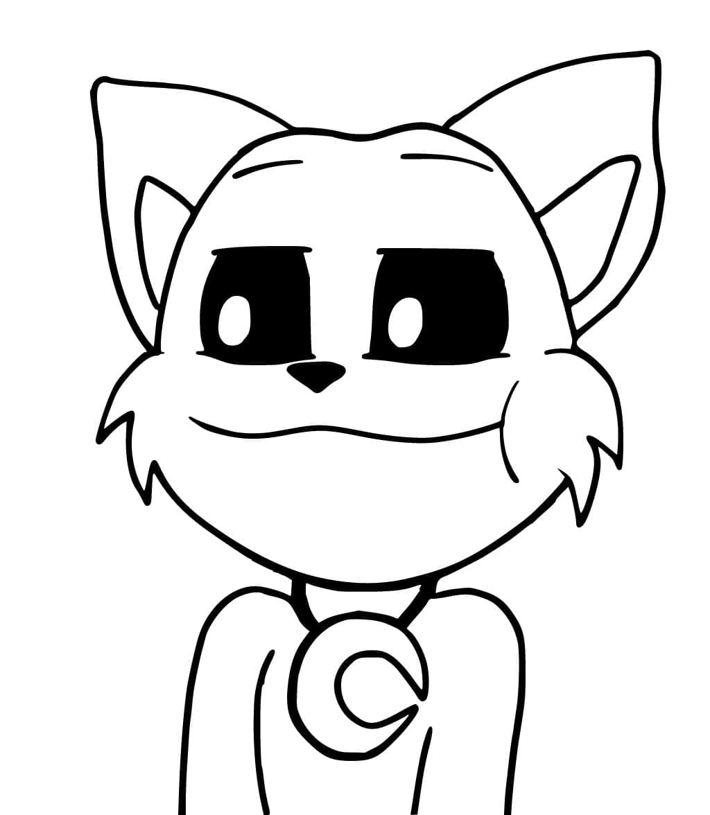 Fise de colorat cu Catnap imprimabil pentru copii