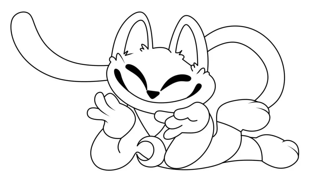 Fise de colorat cu Catnap pentru copii