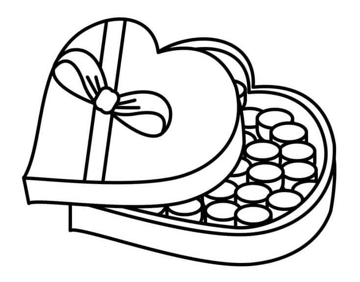 Fise de colorat cu Ciocolată bazic la copii