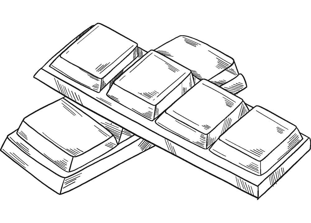 Fise de colorat cu Ciocolată gratuit bazic