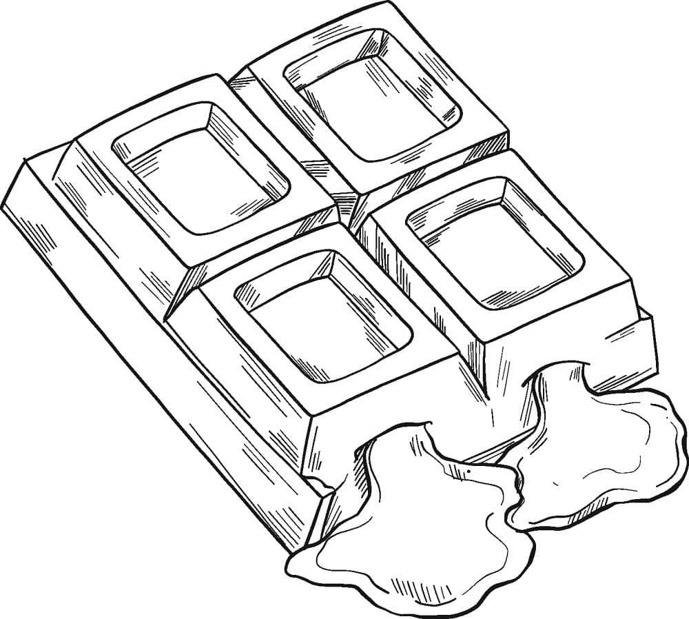 Fise de colorat cu Ciocolată imprimabil bazic