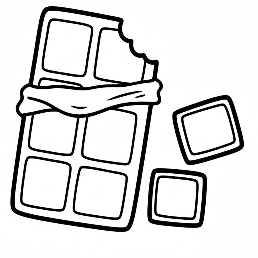 Fise de colorat cu Ciocolată imprimabil gratuit pentru copii