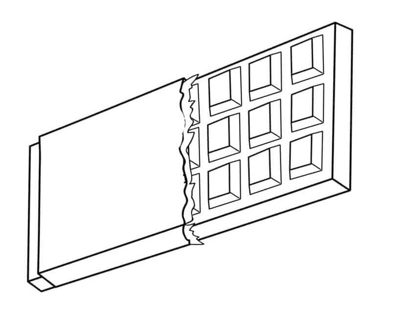 Fise de colorat cu Ciocolată imprimabil gratuit uşor