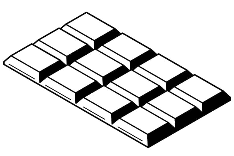 Fise de colorat cu Ciocolată imprimabil uşor