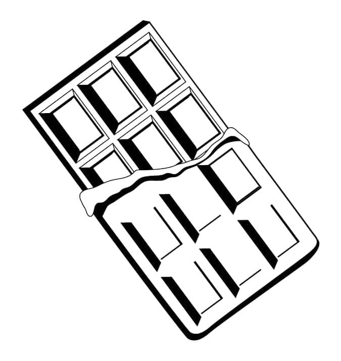 Fise de colorat cu Ciocolată imprimabil