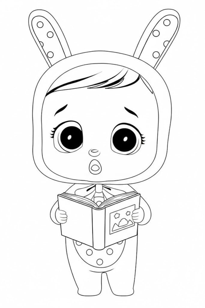 Fise de colorat cu Cry Babies gratuit