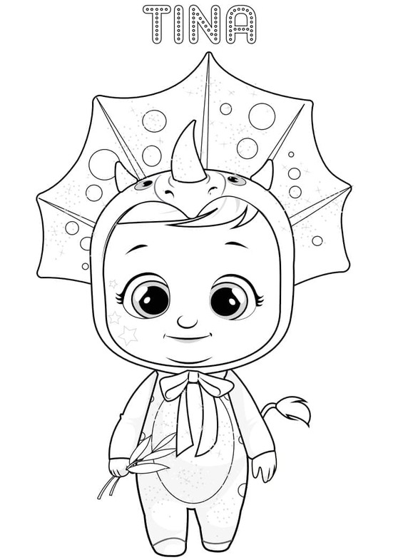 Fise de colorat cu Cry Babies imprimabil gratuit pentru copii