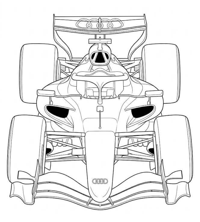 Fise de colorat cu Desenează Audi gratuit uşor